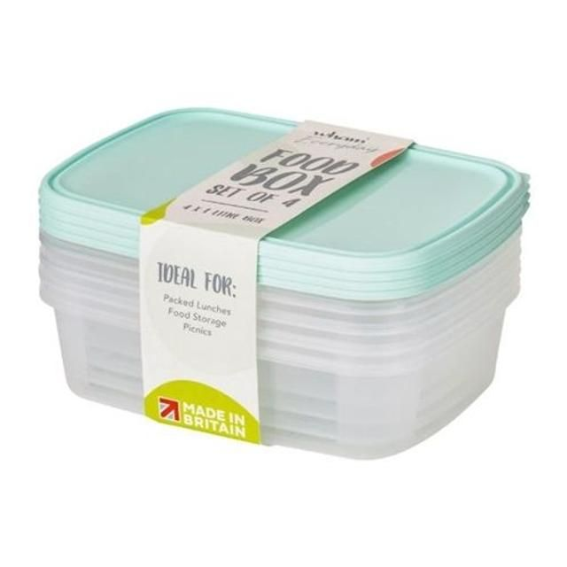 Wham Food Storage Box 1L Set 4 101751
