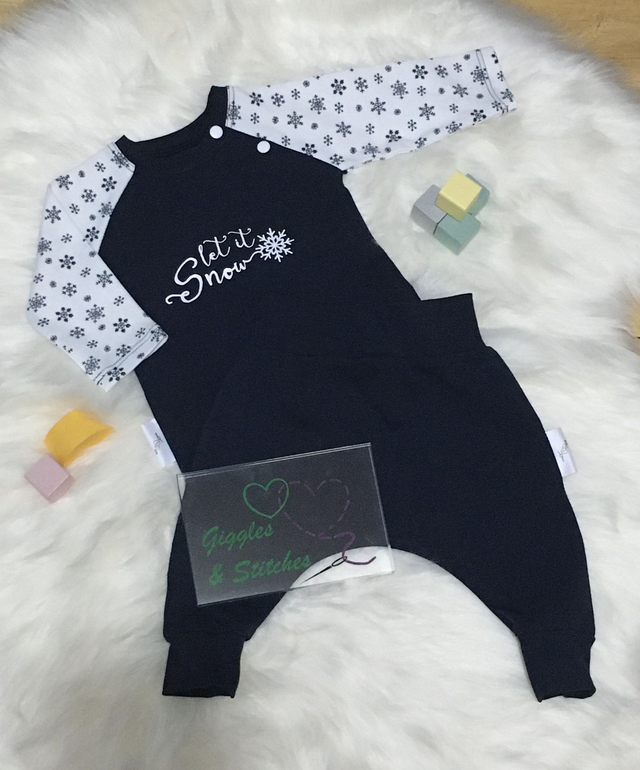 Let It Snow T-Shirt &amp; Harem Pants Set