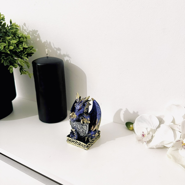 Majestic Dragon Resin Ornament | Mystical Guardian Decor