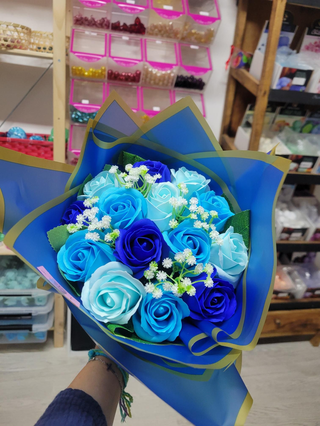 Bouquet fleurs de savon 