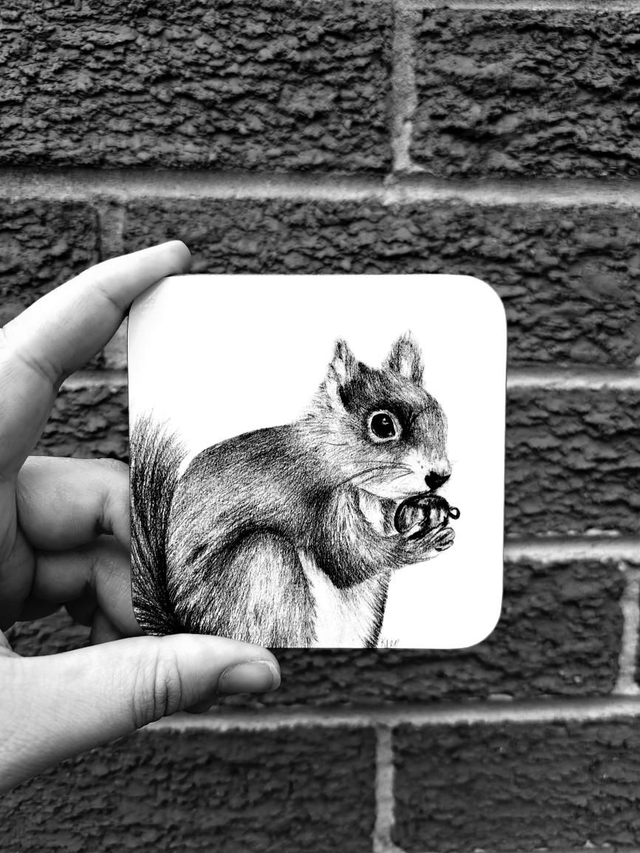 Red Squirrel Coaster