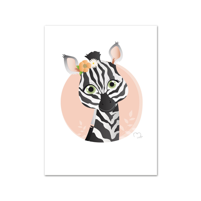 Affiche Bébé Zèbre