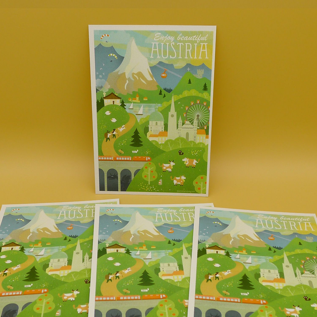 Postcard - Enjoy Austria - A6  