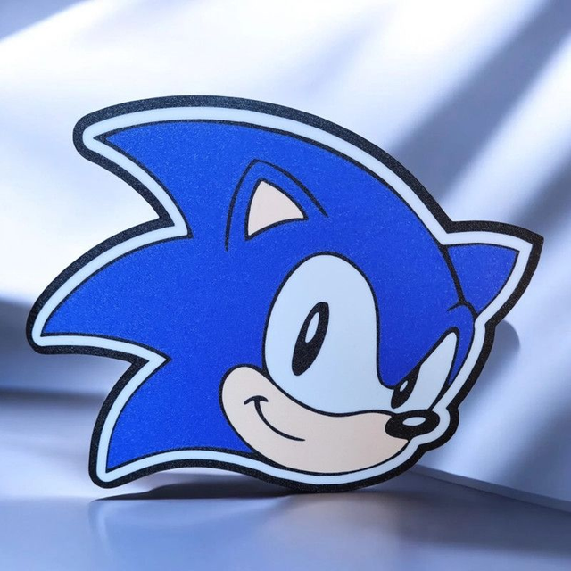  Lampe 3D Sonic LED - La vitesse et l’énergie illuminent ton espace !