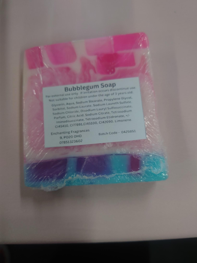 90g - 110g - Bubblegum Soap Loaf Slice 