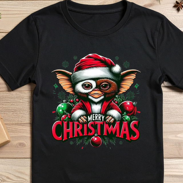 Gremlins Christmas T-shirt, DTF printed