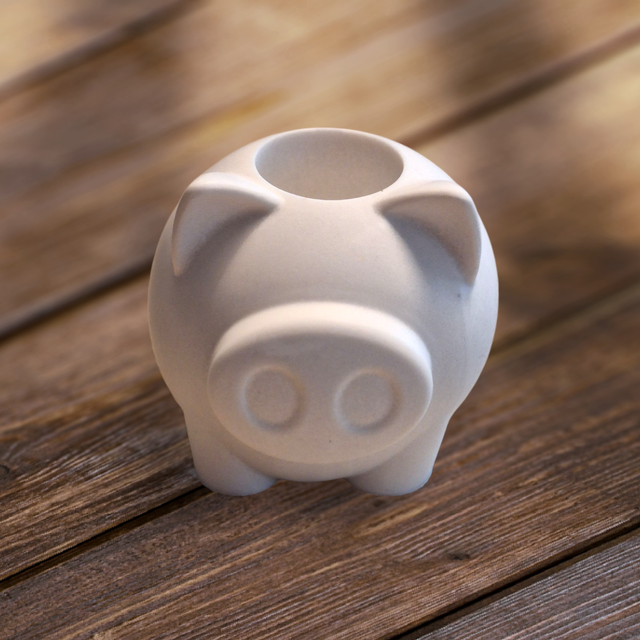 Stabkerzenhalter "Glücksschweinchen"