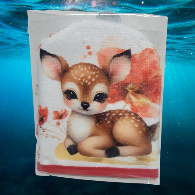 Gant de toilette faons artisanale enfant