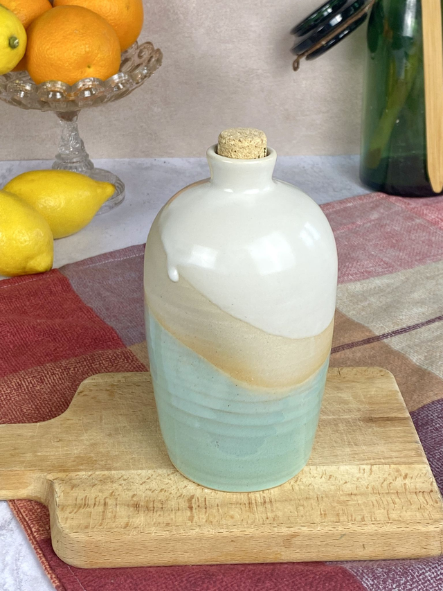 Bouteille - blanc &amp; lagon