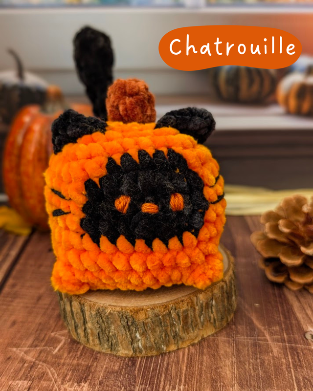 Chat en crochet , peluche à adopter