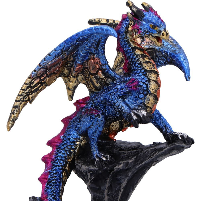 Den Defender (Blue) Guardian Dragon Figurine