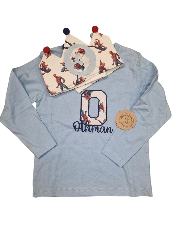 Camiseta y corona cumpleaños 