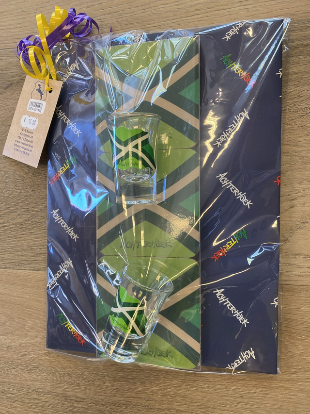 Achterhoeks onderzetters + glaasjes (pakketje)