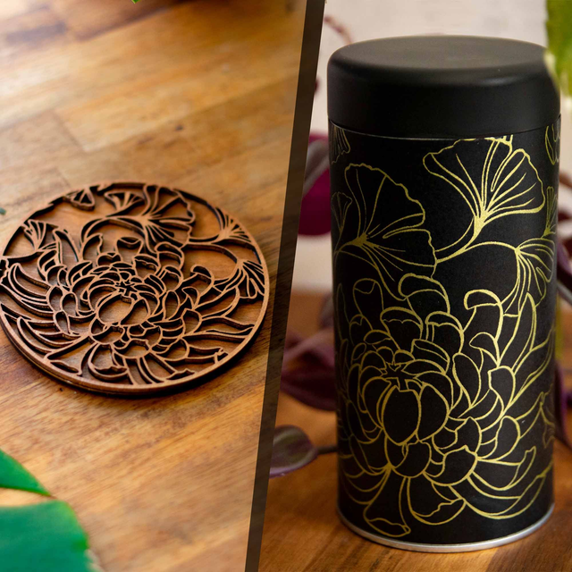 Pack complet dragon - Tasse, sous tasse + boîte à thé