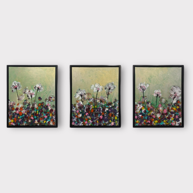 Light Blossoms - serie af 3 stk  50 x 40 af Ovidiu Talpos