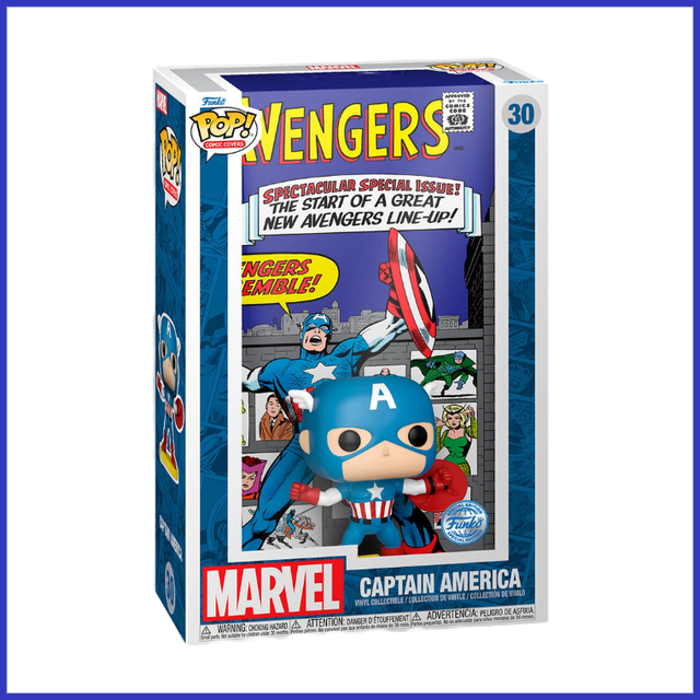 POP figure Comic Cover Marvel Avengers Captain America Exclusive #30