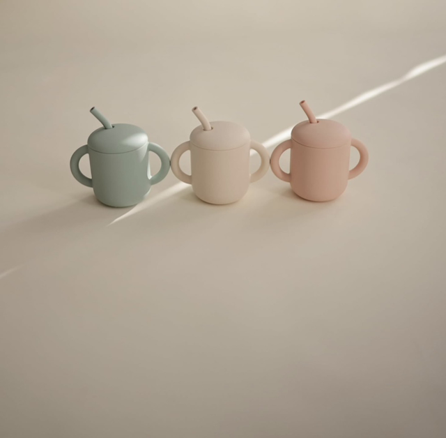 Mushie - Tazza con cannuccia
