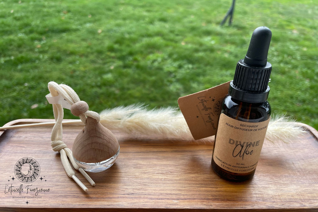 Pack diffuseur voiture + recharge - flacon élégance