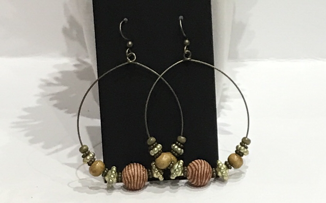 Brown Dangling Earrings- BRDE32