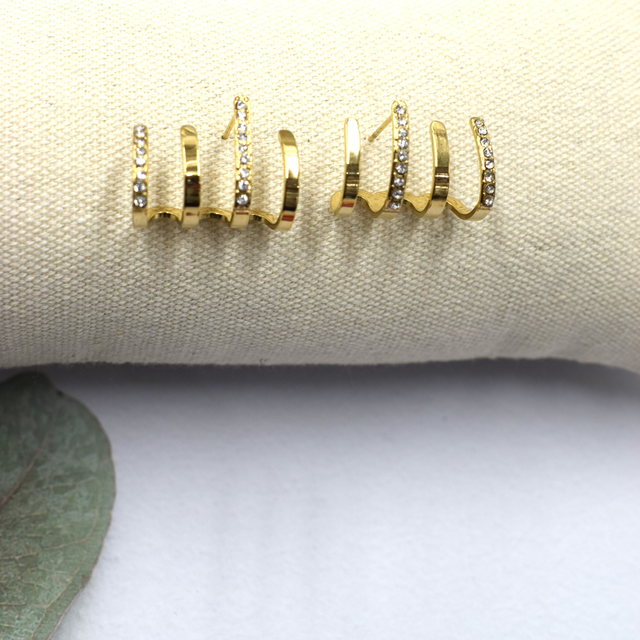 Boucle horizon strass 