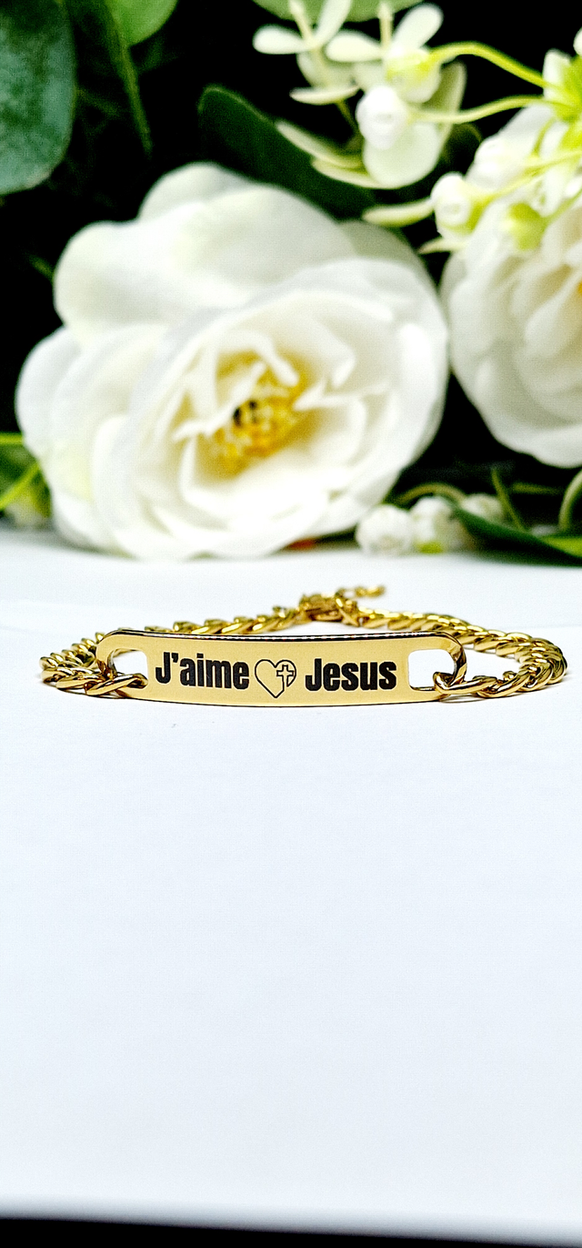 Bracelet mixte “J'aime Jesus”