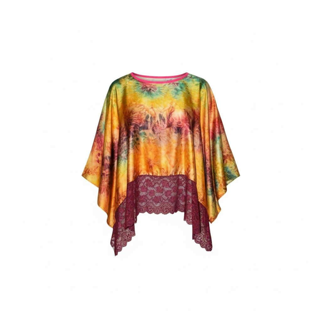 Top Cléo en Soie &amp; Dentelle (Taille Unique 42–50)