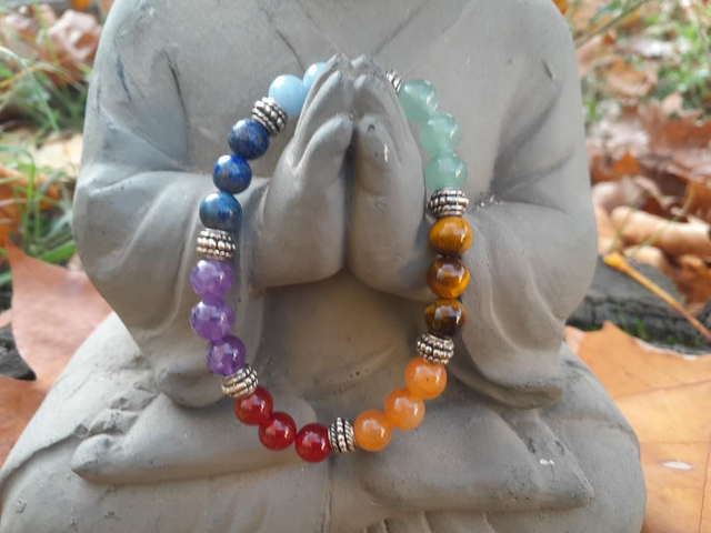 Bracelet 7 chakras avec séparateurs
