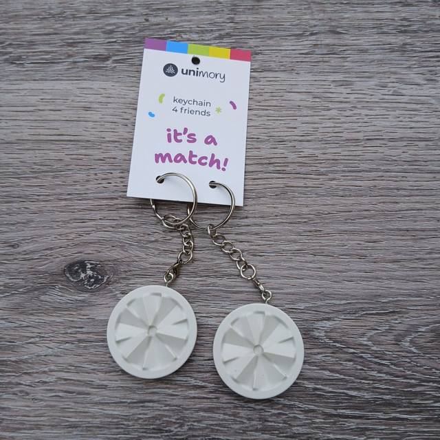 Schlüsselanhänger 1 Paar lichtgrau