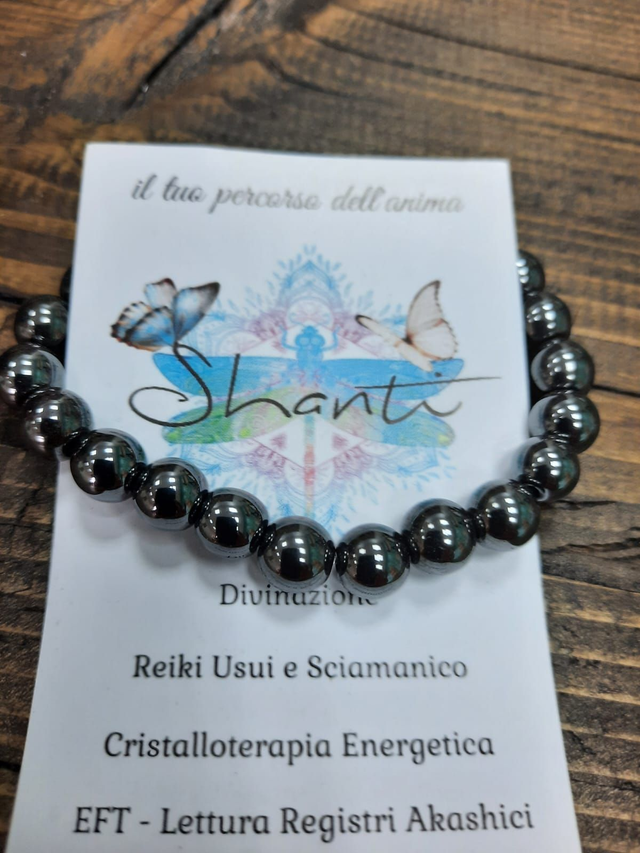 Bracciale uomo ematite