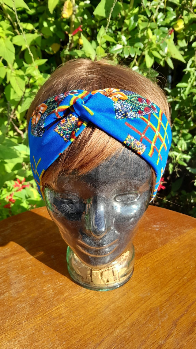 Bandeau jersey bleu M 