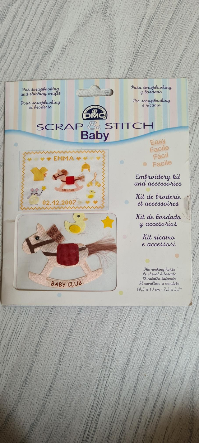 New DMC Scrap &amp; Stitch Baby Cross Stitch