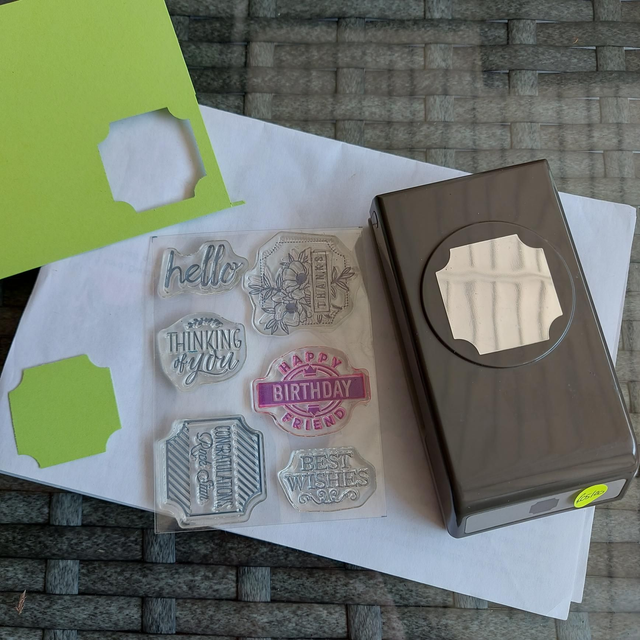 Darling label punch &amp; stamps