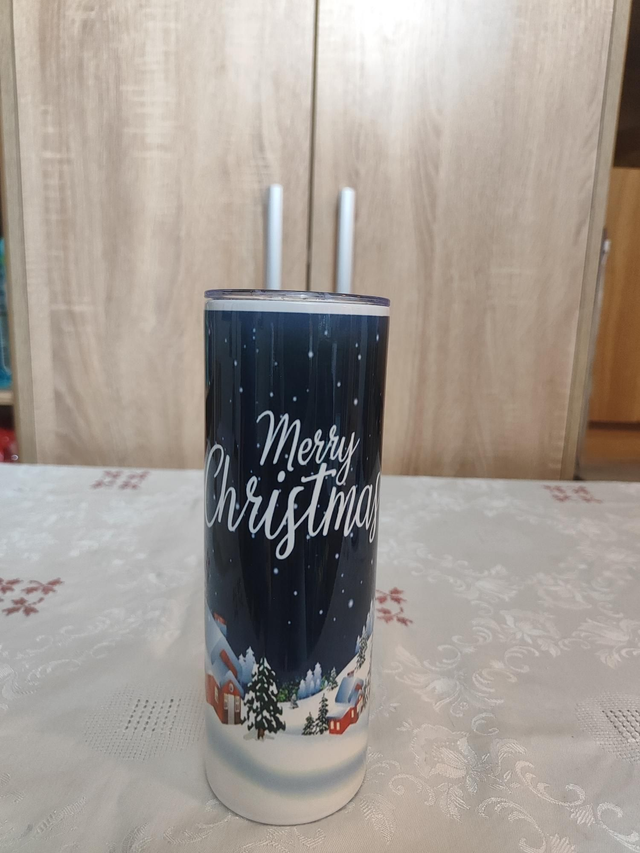 20 oz Thermobecher Merry Christmas Rentiere ca. 600ml