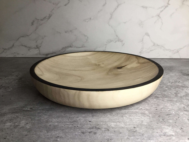 Assiette en peuplier 