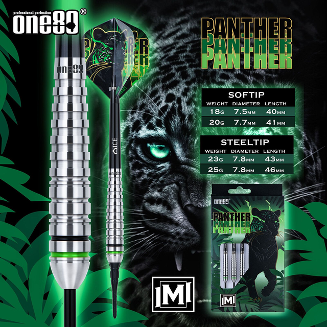 One80 Panther-M Softtip Tungsten Softdarts