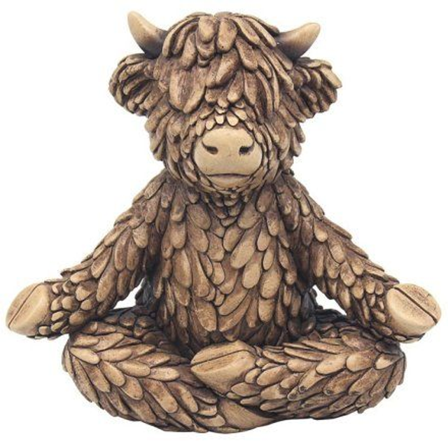 Highland Cow Yoga 'Hughie' ornament