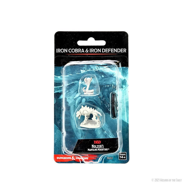 Dungeons & Dragons: Iron Cobra & Iron Defender Unpainted Miniatures