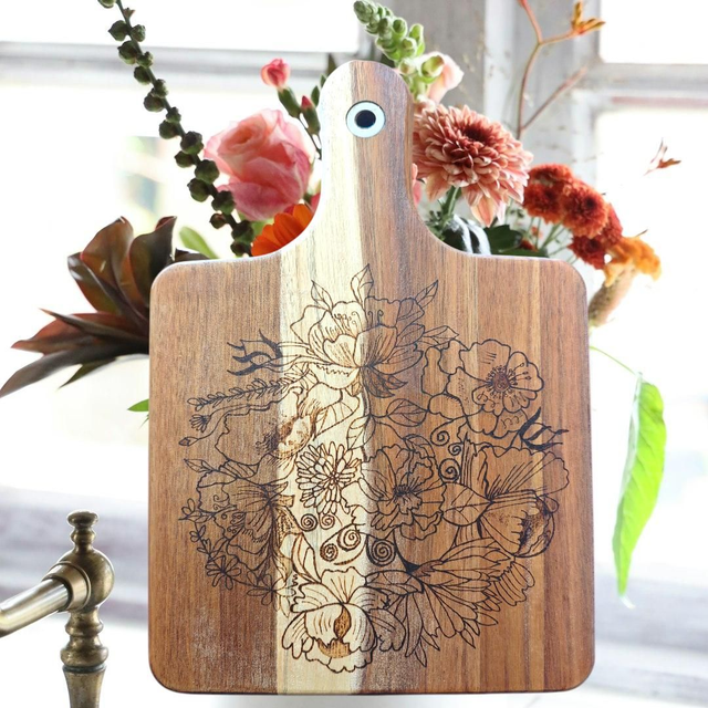 Floralies sur planche 