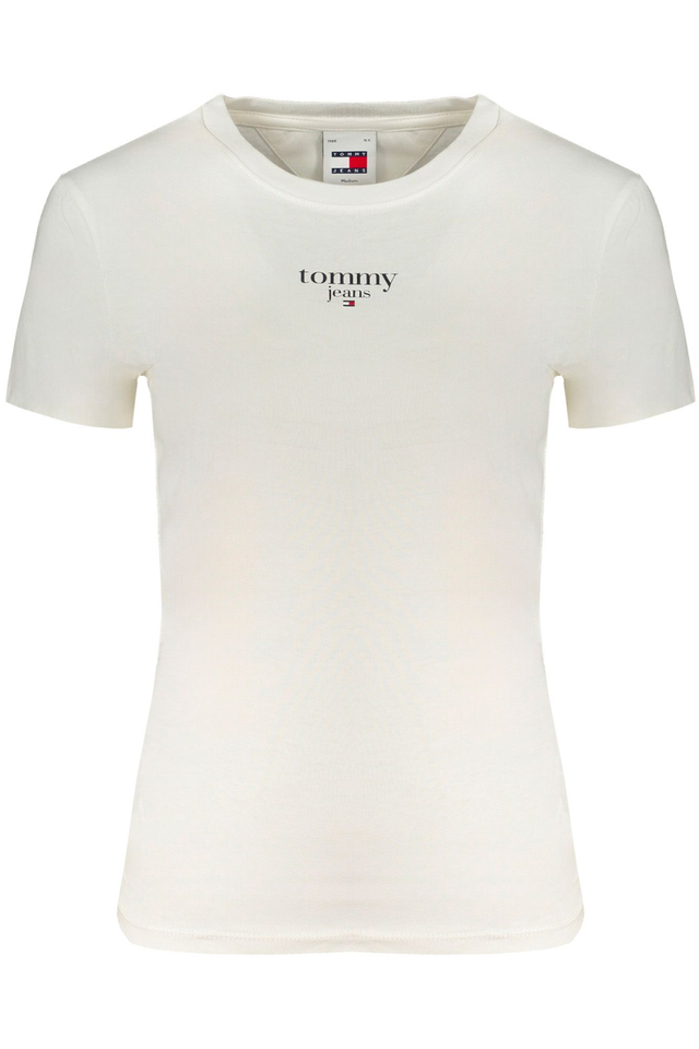 TOMMY HILFIGER T-SHIRT MANICHE CORTE DONNA BIANCO