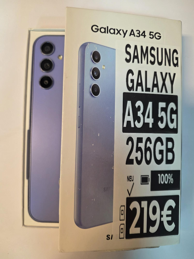 📱 Samsung Galaxy – A34 5G – 256GB – Violett