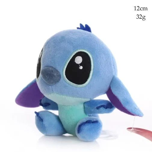Stitch Disney Cartoon Blau Plüsch Puppen Anime 12cm