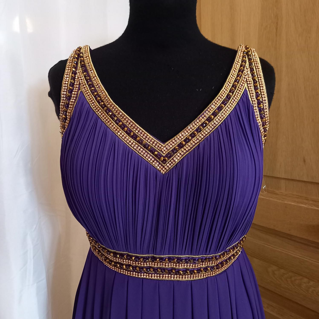Robe De Soirée Longue Violette 