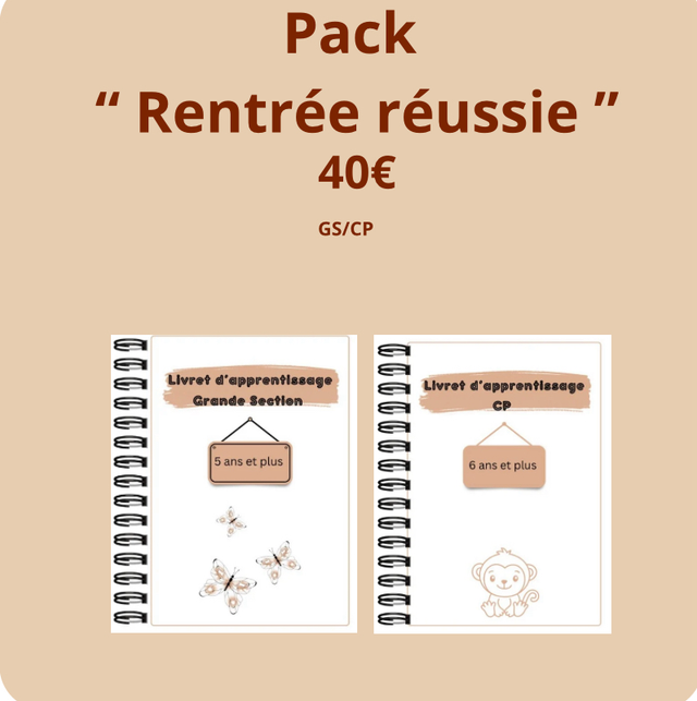 Pack « Rentrée réussie » - GS + Cp