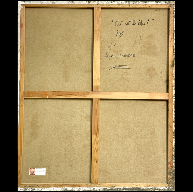 Où est le Bleu ? - Huile 100x120cm - 2009