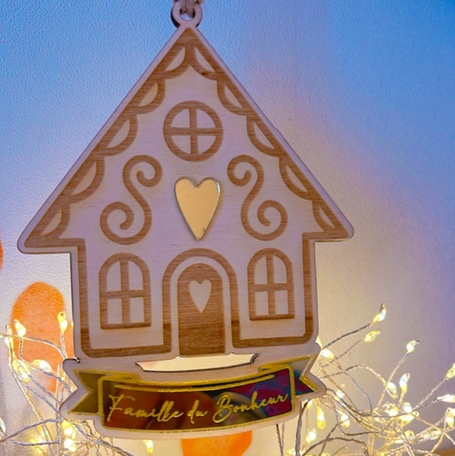 Maison de Noël à suspendre 