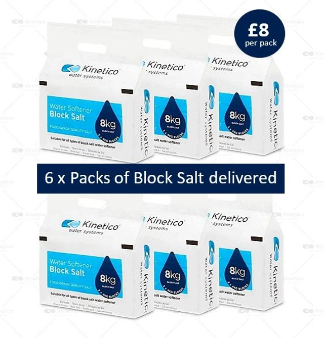 6 x Kinetico Block Salt (2x4Kg) Delivery to East Devon only