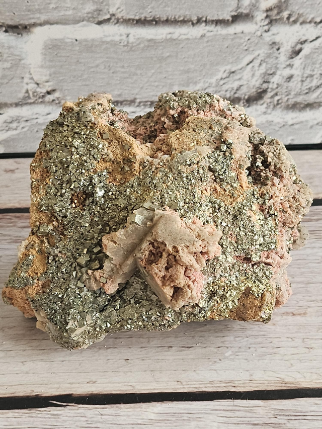 Cinnabre &amp; Pyrite bruts – 377 g