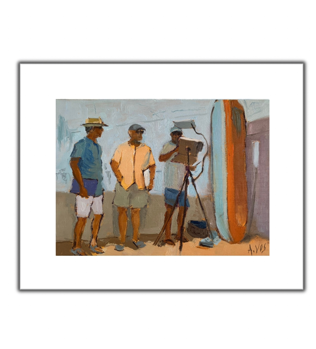 Session de peinture avec Les Croqueurs du Bassin