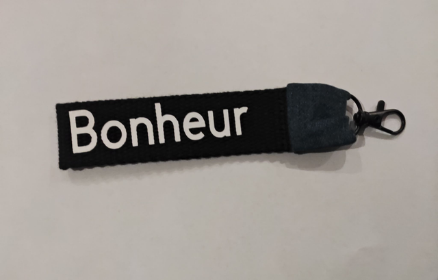 Porte clefs avec mot 