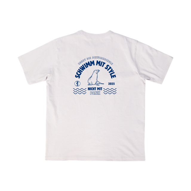 T-Shirt Schwimm mit Style Weiß